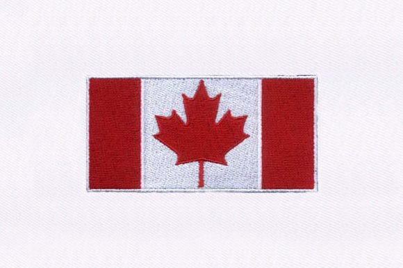 Bordered Canada Flag Design for Handmade Gifts