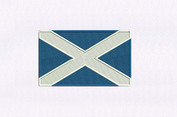 Flag of Scotland: A Versatile Embroidery Design
