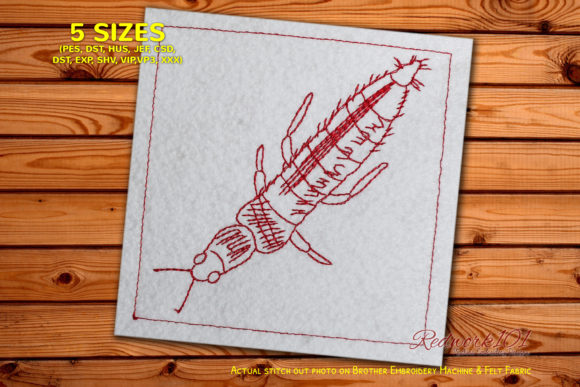 Hairy Thrips Bluework: A Charming Embroidery Design