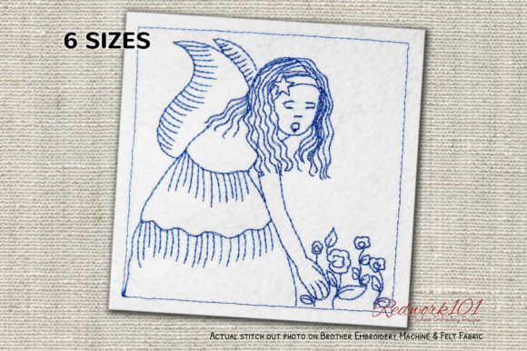 Healing Angels: A Touch of Serenity for Holiday Embroidery