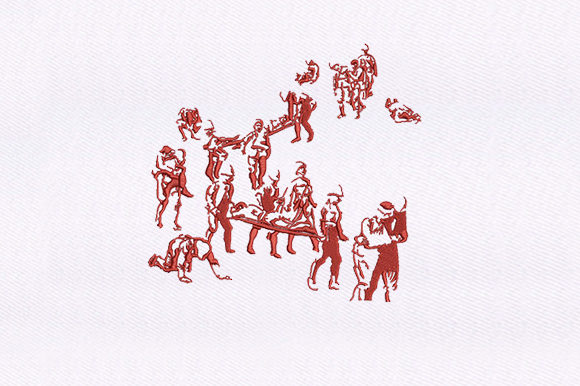 Soldiers Comrades: A Versatile Military Embroidery Design