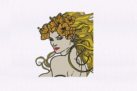 Warrior Woman: A Bold Embroidery Design for Diverse Projects